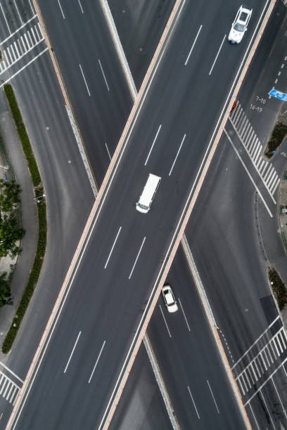 istock Aerial view of highway and overpass 1063731638