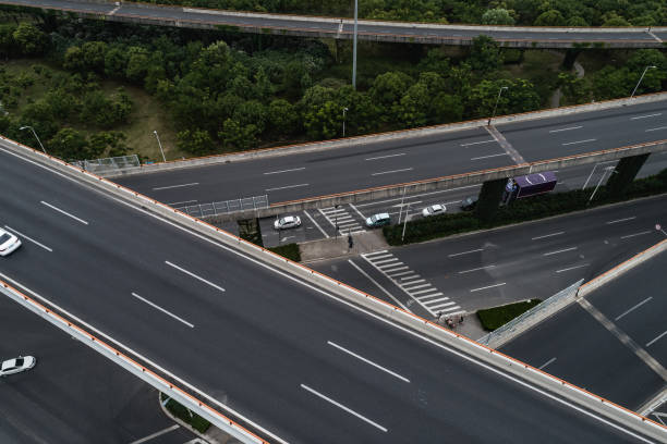 istock Aerial view of highway and overpass 1063731648