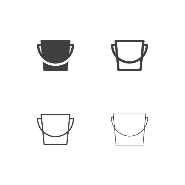 Bucket Icons - Multi Series Bucket Icons Multi Series Vector EPS File. a bucket stock illustrations