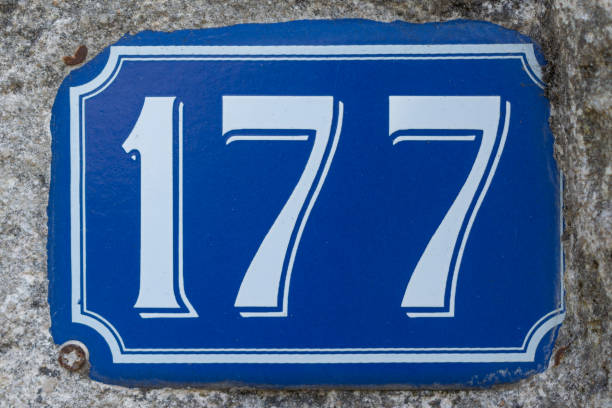 istock House Number One Hundred Seventy Seven - 177 1063740464