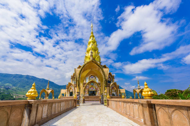 istock Big Main Pagoda in Wat Phra That Pha Son Kaew temple at Phetchabun Thailand 1063741930