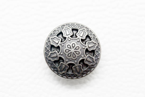 istock Metal Zinc Button, Retro Style Dessin 1063742122