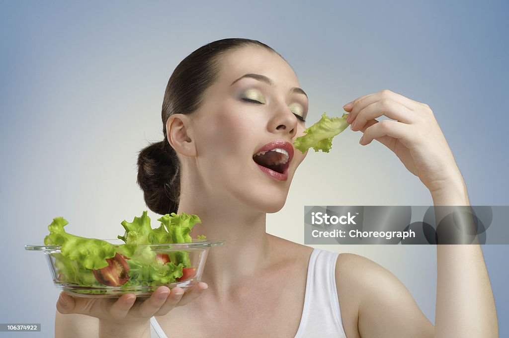 eating healthy food  20-24 Years Stock Photo