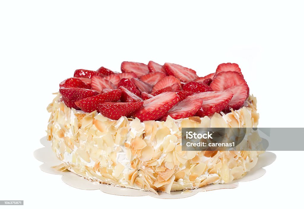 Smaczne ciasto z truskawkami - Zbiór zdjęć royalty-free (Bez ludzi)