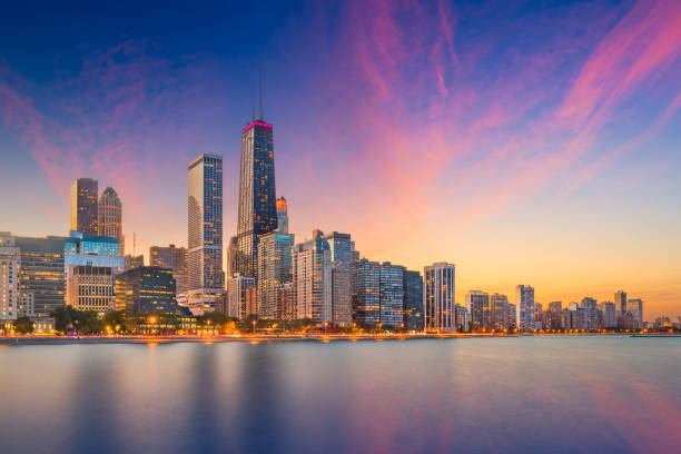 istock Chicago, Illinois, USA Lake Skyline 1063769186