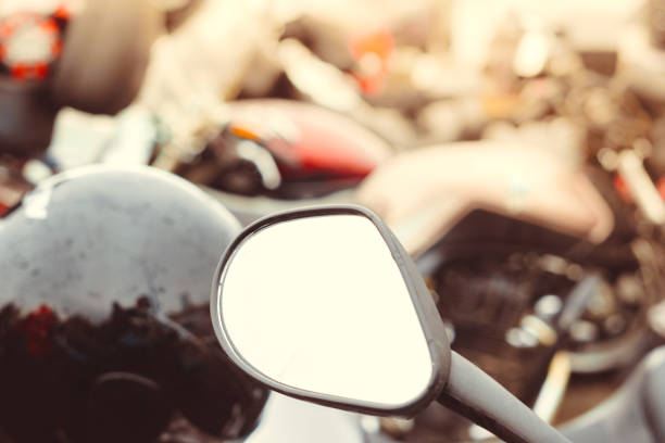 istock the mirror on the handlebars of the motorcycle 1063772514