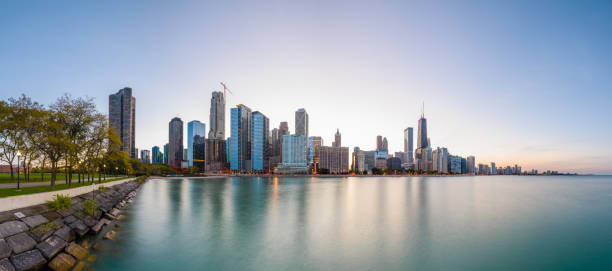 istock Chicago, Illinois, USA Lake Skyline 1063776714