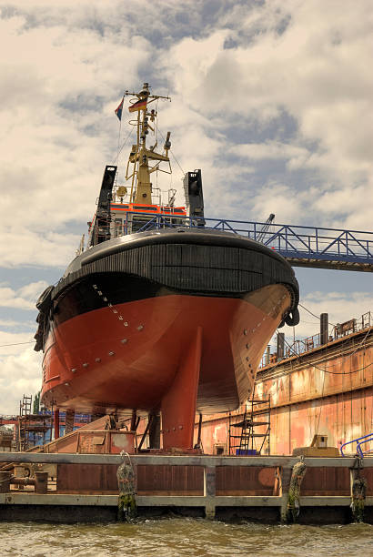 istock Maintenance of a ship at the dock 106377709