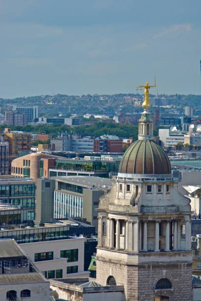 istock Lady Justice Overlooking London 1063780136
