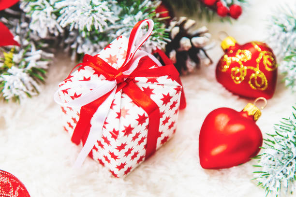 istock Christmas background. happy New Year. Selective focus 1063781810