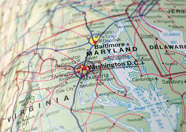 Photo of Map of Washington D.C.