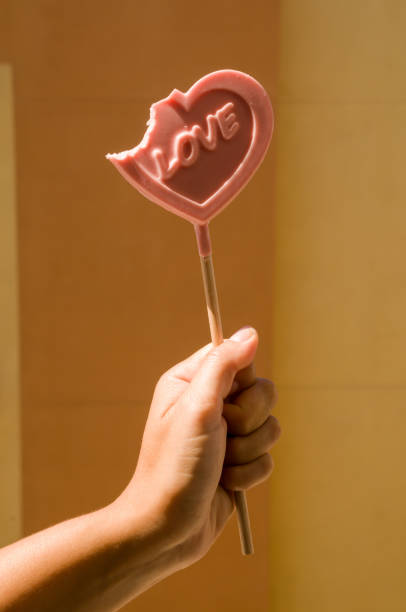 istock Pink Lollipop heart 1063785432