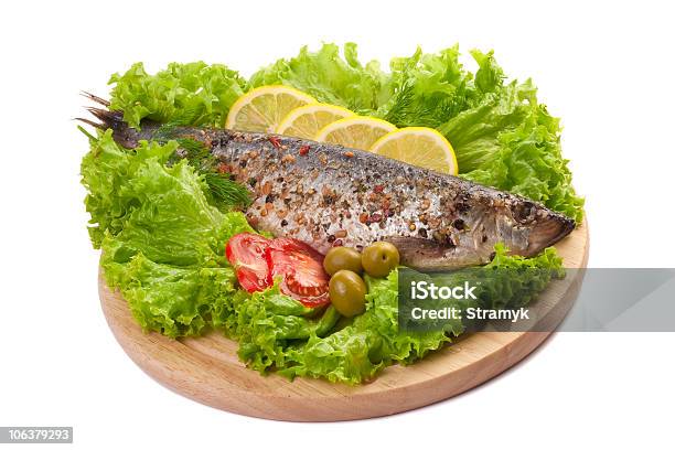 Composition With Marinated Herring Stock Photo - Download Image Now - Color Image, Composition, Cut Out