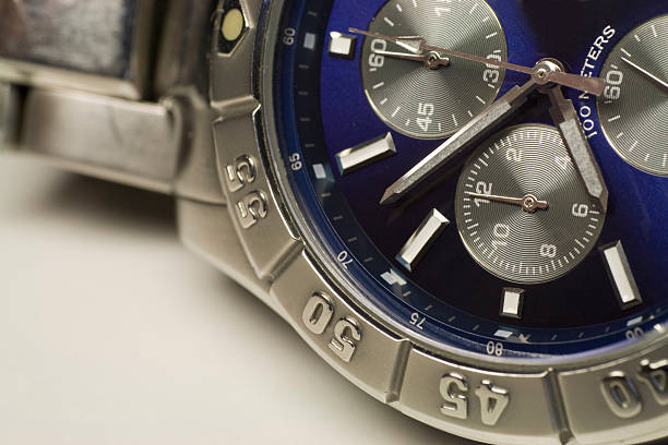 istock Chronograph steel watch 106379945
