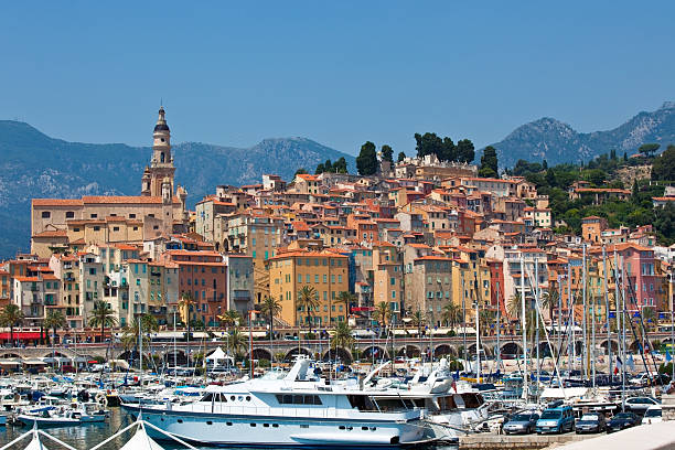 istock view of Menton town 106380078