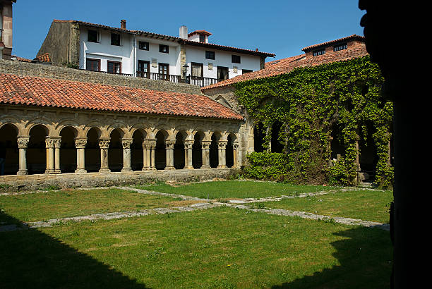 istock Medieval cloister at Santillana del Mar 106380140