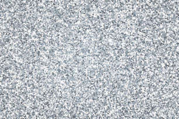 Silver glitter vector background Silver glitter background. The eps file is organised into layers for background, glitter, and lights. silver glitter stock illustrations