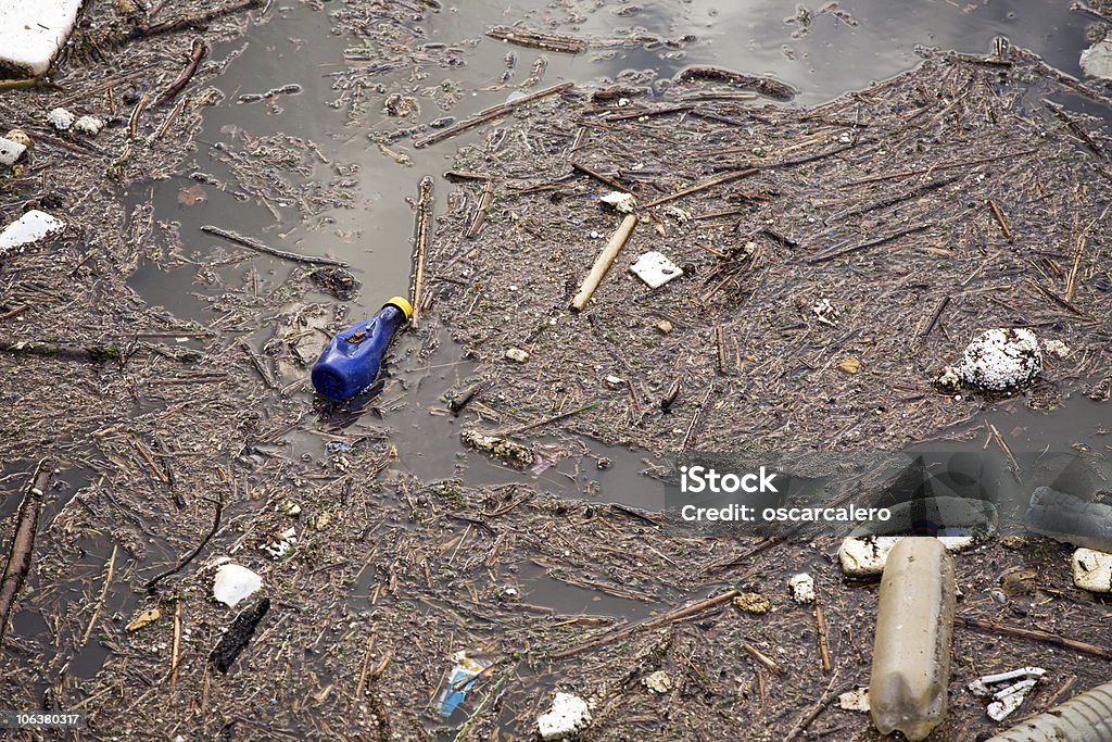 urban water pollution  Bottle Stock Photo