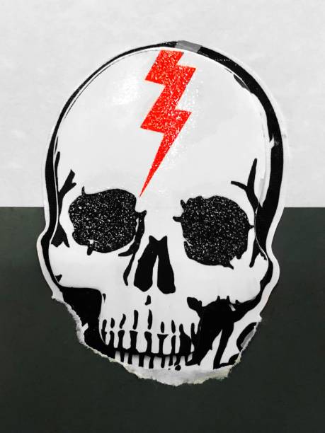 Warning symbol of high voltage