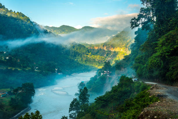 istock sharda River in Jauljibi - India Nepal Border, Uttarakhand 1063807704