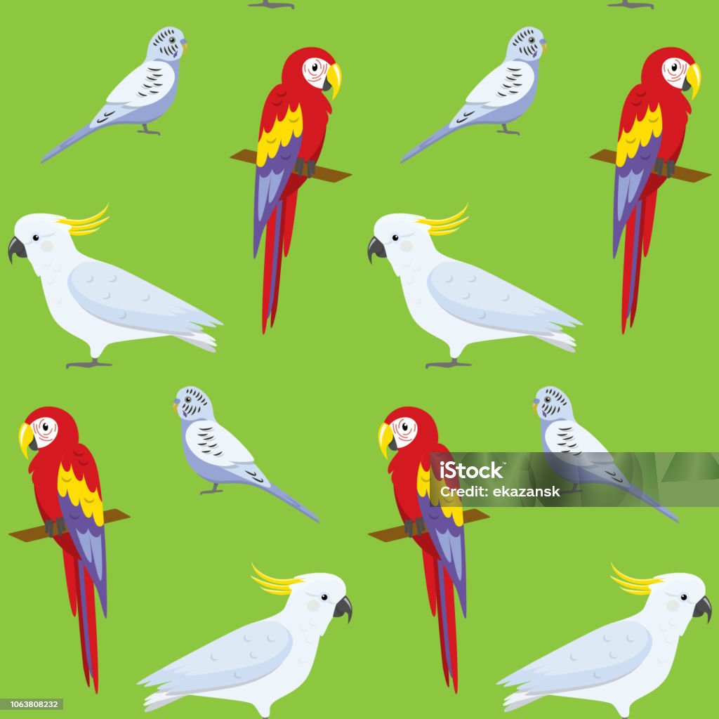 Parrot Pattern Body Seamless Pattern With Colorful Parrots Stock Illustration - Download ...