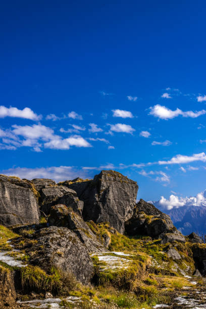 istock Himalayas Mountain View from Khaliya Top Munsyari, Uttarakhand 1063808470