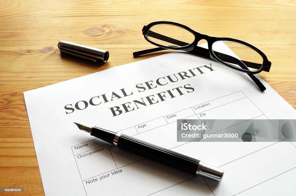 Prestações de segurança social - Royalty-free Benefícios Foto de stock