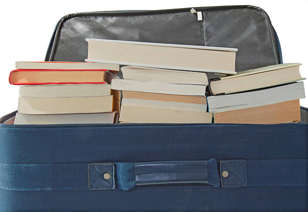 istock Suitcase full of books 106381085