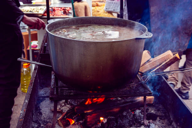 istock the fish soup made for the camp 1063823010