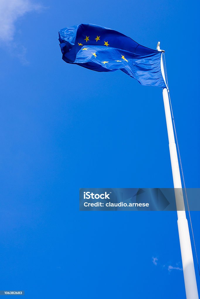 BANDIERA DI EURO. Immagine a colori - Foto stock royalty-free di A forma di stella