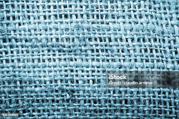 Foto de De Lona e mais fotos de stock de Abstrato - Abstrato, Aniagem de Cânhamo, Azul