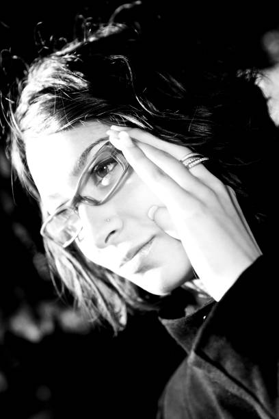 istock Young Woman Portrait, Black and White 106383177