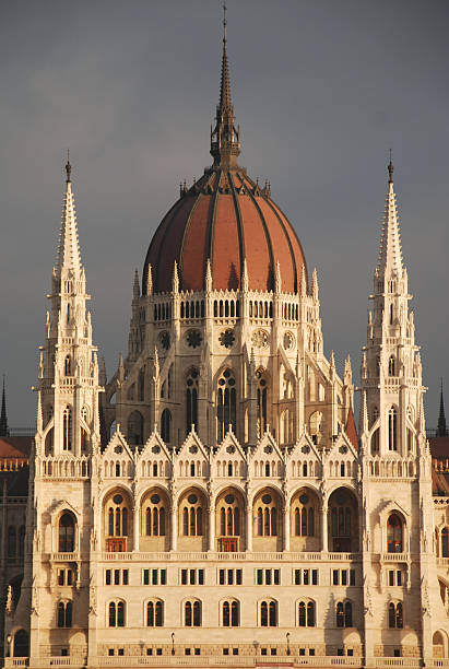 Parliament Building in Budapest Hungary stock photo