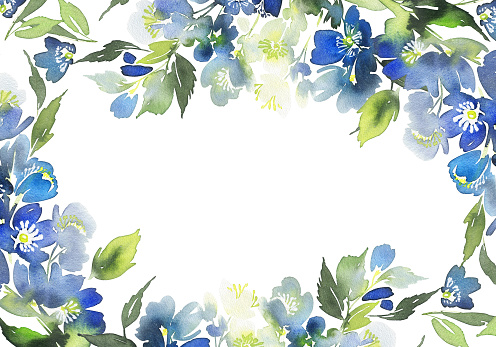 Ilustración de Acuarela Tarjeta Con Flores De Color Azul Bouquet Para Invitaciones De Boda y más Vectores Libres de Derechos de A la moda - iStock Ilustración de Acuarela Tarjeta Con Flores De Color Azul Bouquet Para Invitaciones De Boda y más Vectores Libres de Derechos de A la moda - iStock