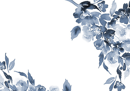 Ilustración de Acuarela Tarjeta Con Flores De Color Azul Bouquet Para Invitaciones De Boda y más Vectores Libres de Derechos de A la moda - iStock Ilustración de Acuarela Tarjeta Con Flores De Color Azul Bouquet Para Invitaciones De Boda y más Vectores Libres de Derechos de A la moda - iStock