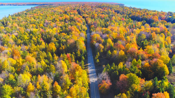istock Amazing Autumn colors, Fall splendor of Wisconsin. 1063840586