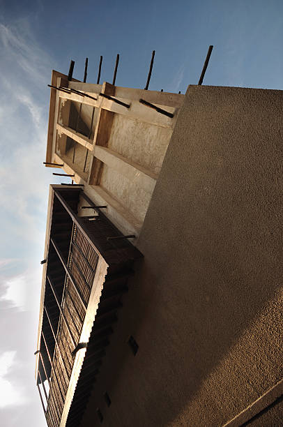 istock Angled view of an arabic house in Dubai 106385100