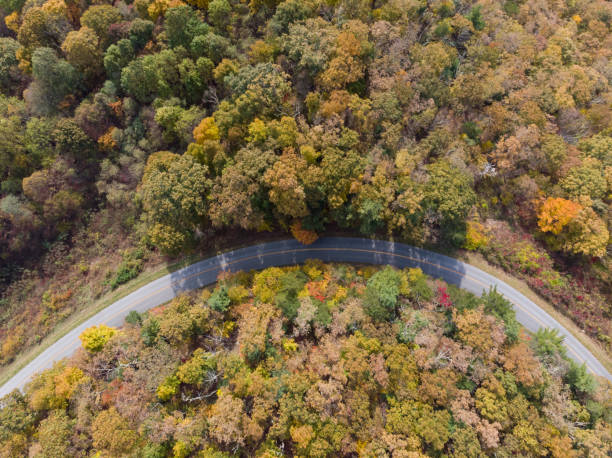 istock Blue Ridge Parkway in Virginia from Above in the Fall 1063860906