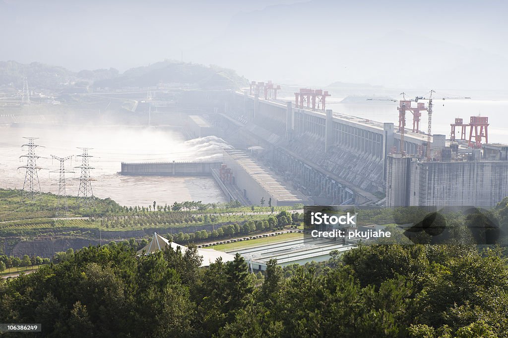 Landscape view of Three Gorges Dam in China Three Gorges Dam of China, in Yichang city, Hubei province Three Gorges Stock Photo