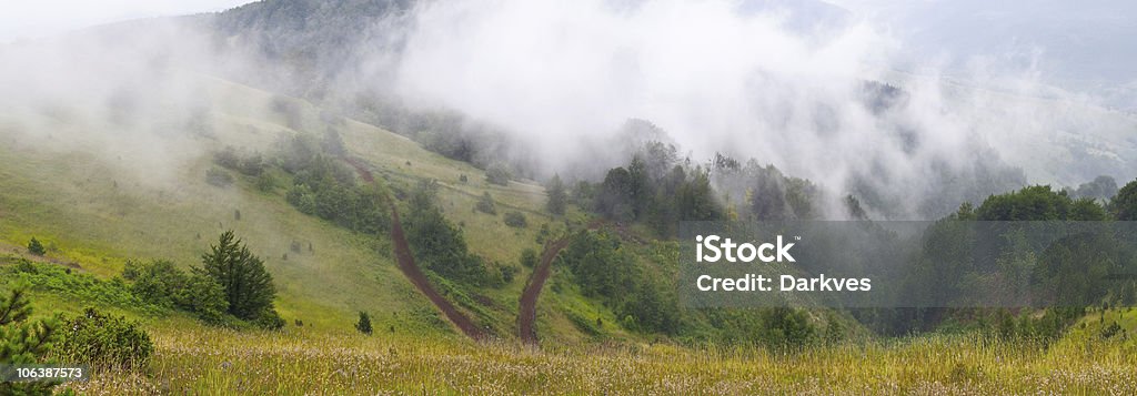 Rollin' Down the Hill A panoramic view of running clouds from Čigota Beauty Stock Photo