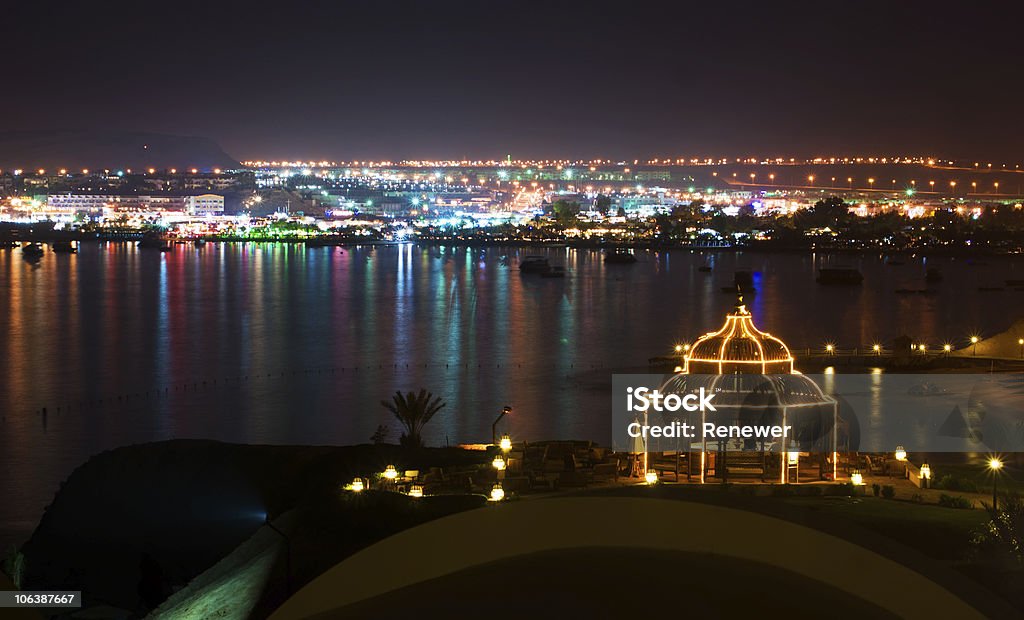 Naama Bay at night, Sharm al Sheikh, Egypt Night view of Naama Bay, Sharm al Sheikh, Egypt Night Stock Photo