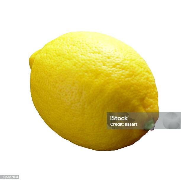 Limão Com Fundo Branco - Fotografias de stock e mais imagens de Figura para recortar - Figura para recortar, Limão, Amarelo