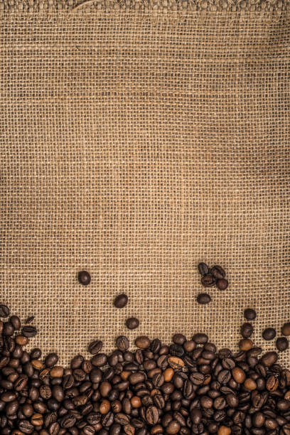 sfondo chicchi di caffè - coffee bag coffee bean bean foto e immagini stock