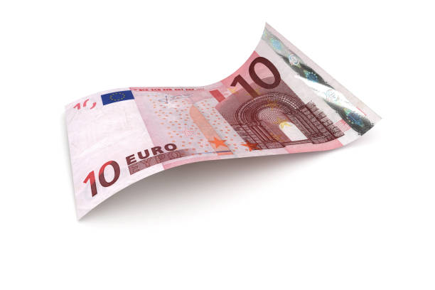 10 Euro Notes stock photo