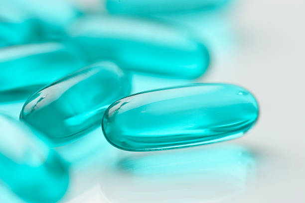istock Blue Gell Capsule Pills Close Up 106387945