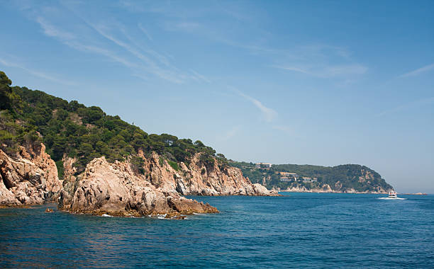 Cliff coast of Costa Brava stock photo