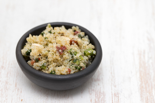 salad quinoa with kale and dried tomato