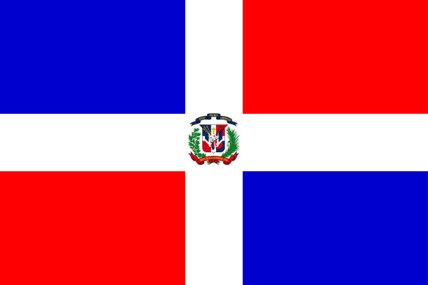 ilustrações, clipart, desenhos animados e ícones de bandeira da república dominicana - dominican flag