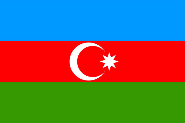 illustrations, cliparts, dessins animés et icônes de drapeau de l’azerbaïdjan - azerbaijan flag