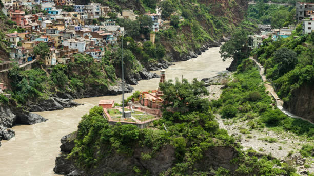 istock Devprayag - holy town in India, Asia 1063897372